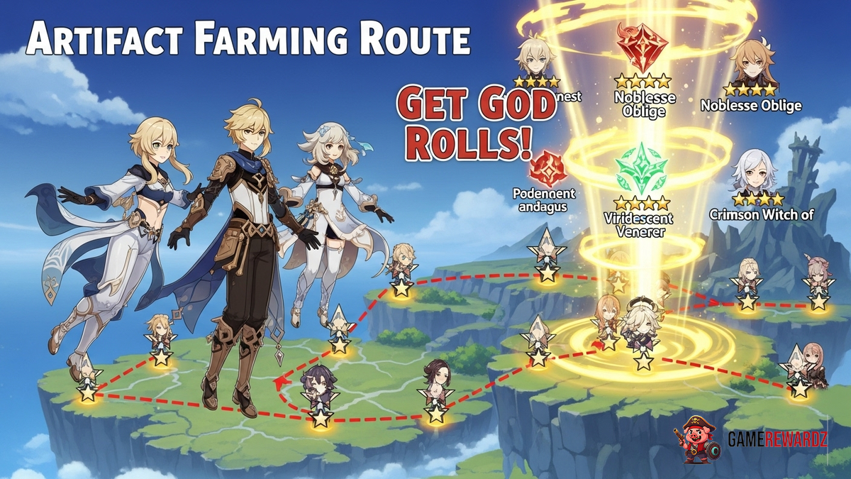 Genshin Impact: Artifact Farming Route - Get God Rolls!